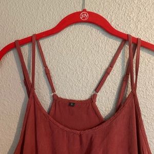Adorable double strap flowy tank